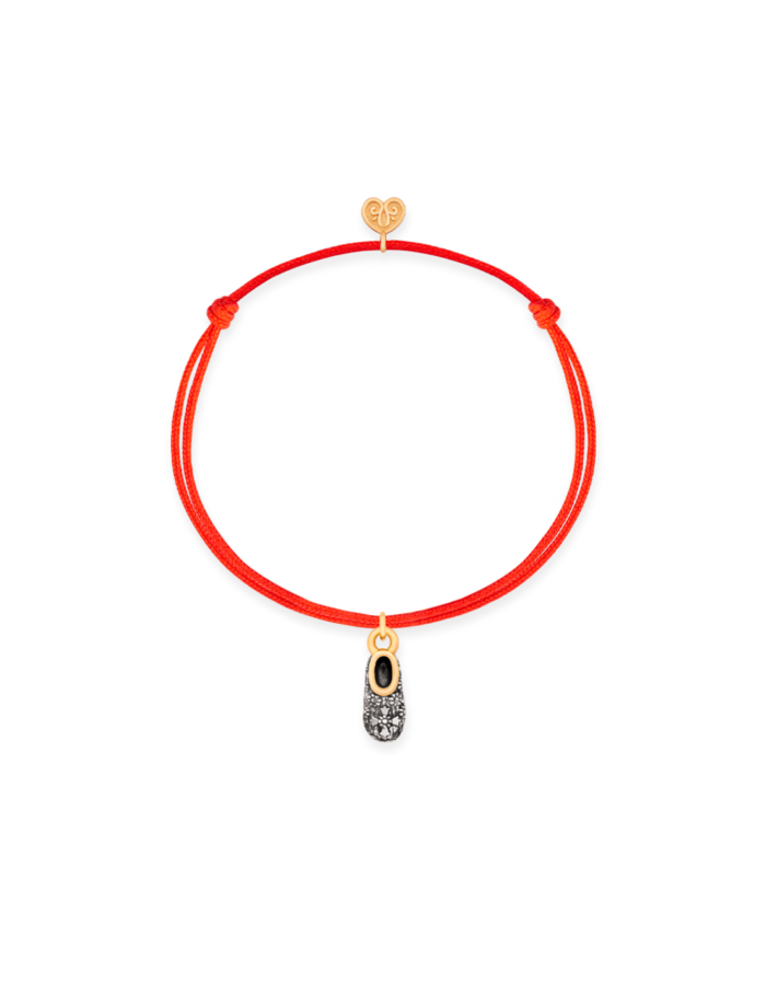 Red String Bracelet THE MIRACLE OF SAINT SPYRIDON in 925 Sterling Silver & 24K Gold Filled