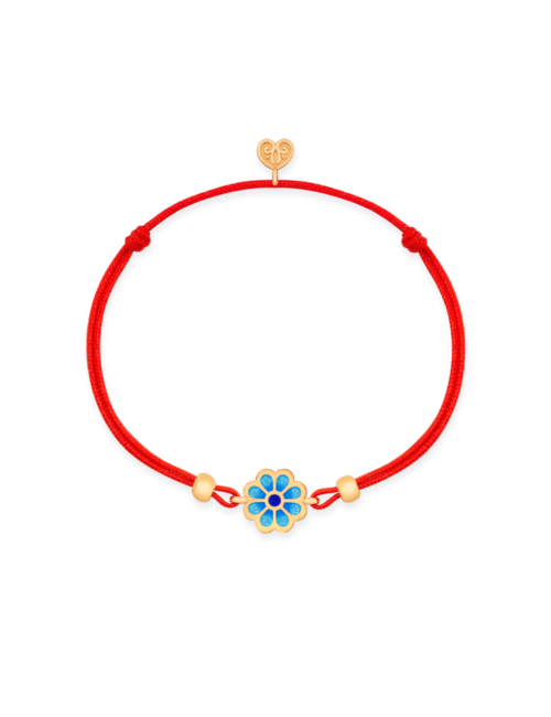 Red String Bracelet LOVE THY NEIGHBOR in 925 Sterling Silver & 24K Gold Filled