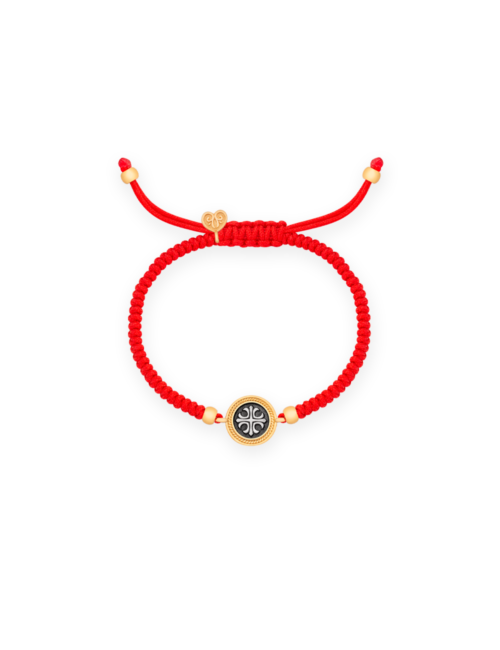 Red String Bracelet with Prayer FOR CHILDREN'S HEALTH in 925 Sterling Silver & 24K Gold Filled