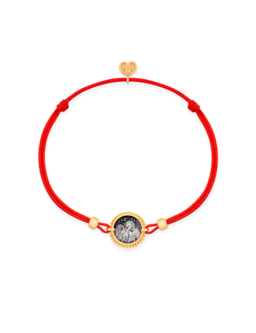 Red String Bracelet HOLY TRINITY. Guardian ANGEL/ 925 Sterling Silver & 24K Gold Plated