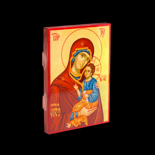 Hand Painted Orthodox Icon of the Virgin Mary GLYKOPHILOUSA