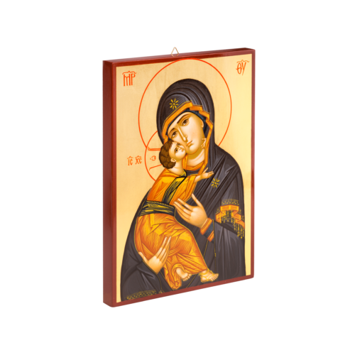 VLADIMIR VIRGIN MARY Icon, Hand Painted Byzantine Russian Orthodox Icon