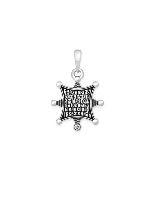 Christian Orthodox Necklace Pendant Vladimirskaya Icon | 925 Sterling Silver | Akimov Jewelry File name: 102.625_02.png